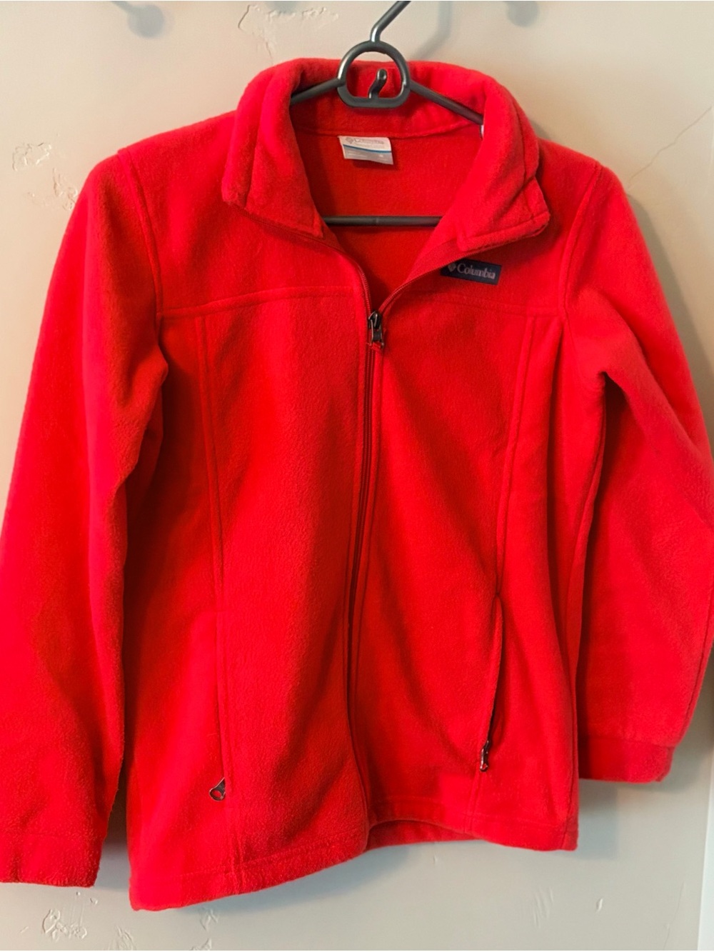 Columbia Bright Red Full-Zip Kids Fleece Jacket